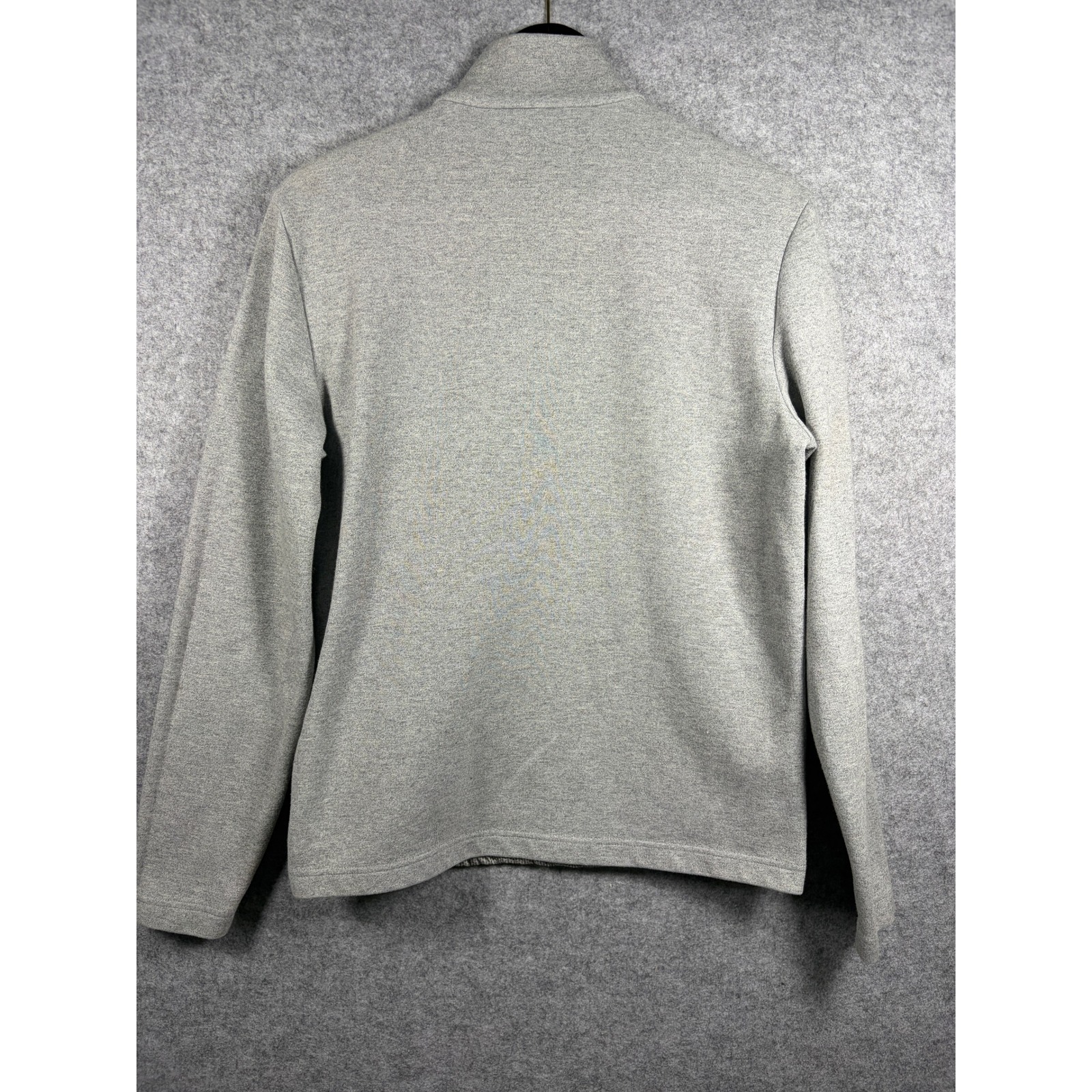 Polo Golf Ralph Lauren Mens Gray Quilted Quarter Zip Pullover Sweater Small